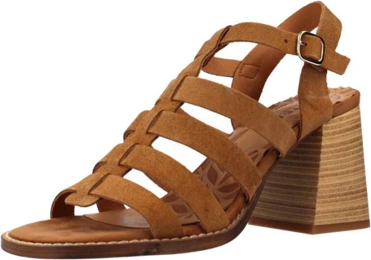 Mtng High Heel Sandals Brown Dames