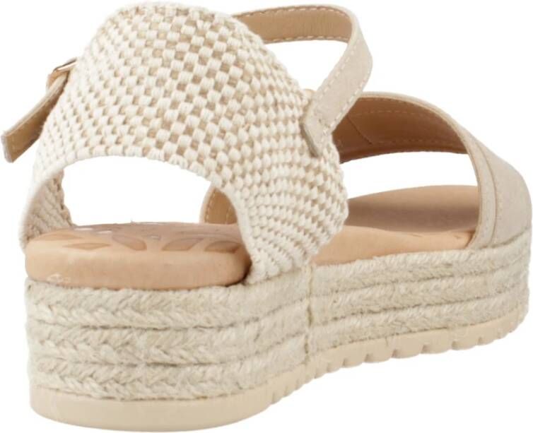 Mtng Plateau Sandalen Beige Dames