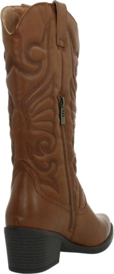 Mtng Western Style Cowboy Boots Brown Dames