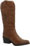 Mtng Western Style Cowboy Boots Brown Dames - Thumbnail 6