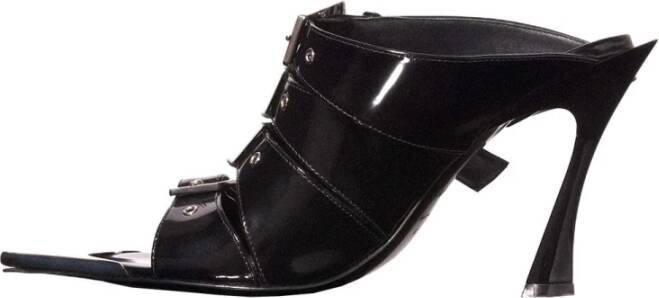 Mugler Stijlvolle Mules voor Trendy Vrouwen Black Dames