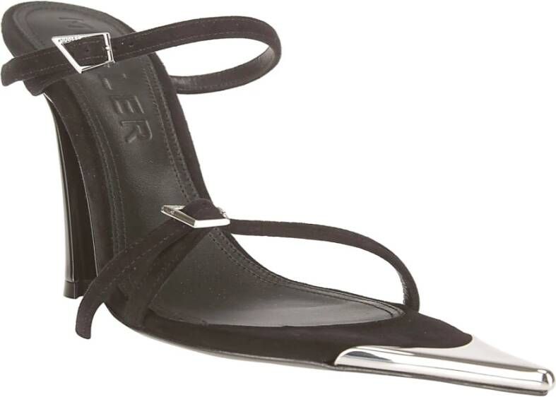 Mugler Strappy Sandaal voor Vrouwen Black Dames