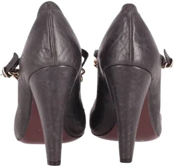 Mulberry Pre-owned Leather heels Black Dames