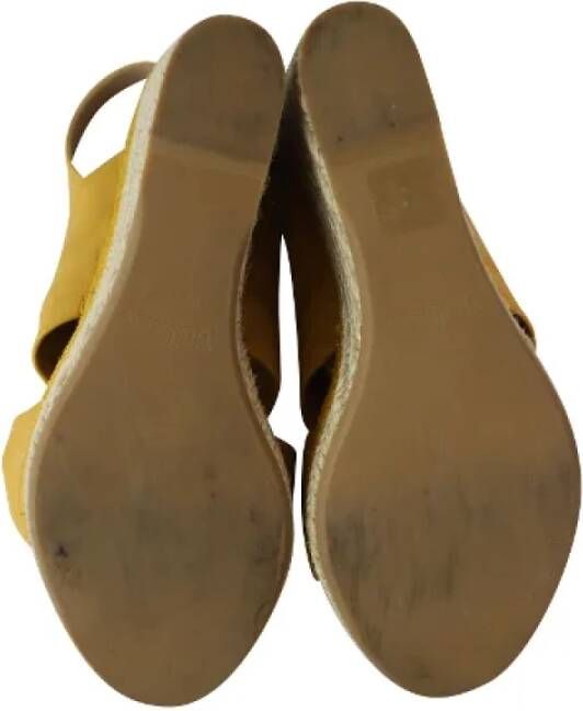 Mulberry Pre-owned Leather sandals Yellow Dames