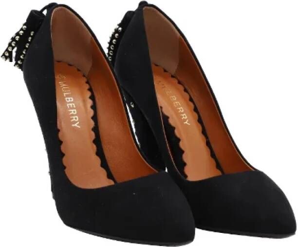 Mulberry Pre-owned Suede heels Black Dames