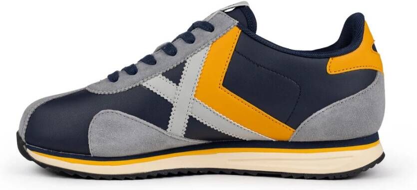 Munich Azul Retro Sneaker Tijdloos Ontwerp Blue Heren