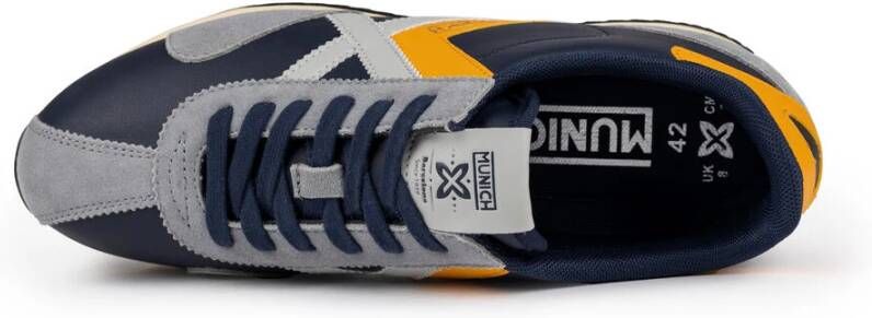 Munich Azul Retro Sneaker Tijdloos Ontwerp Blue Heren