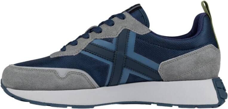 Munich Blauwe Sportieve Textiel Sneakers Blue Heren