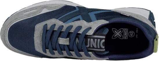 Munich Blauwe Sportieve Textiel Sneakers Blue Heren