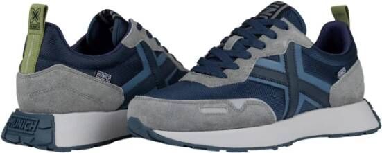 Munich Blauwe Sportieve Textiel Sneakers Blue Heren