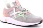 Munich Dames Clik 41 Sneakers in Grijs Roze Leer Mesh Grijs Dames - Thumbnail 2