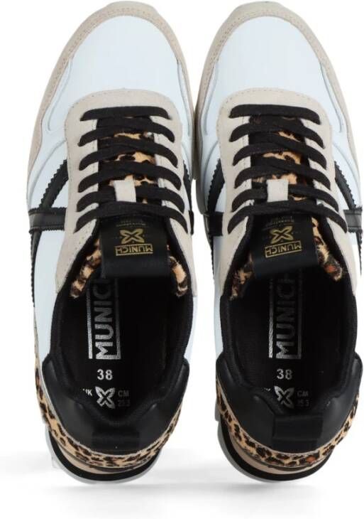 Munich Dierenprint Leren Sneakers White Dames