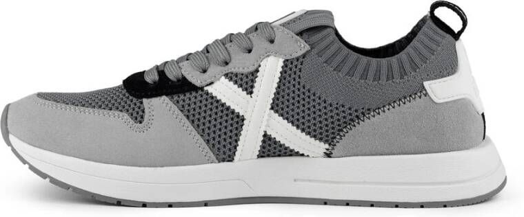 Munich Eclectische Sneaker Net Grijs Gray Heren