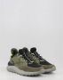 Munich Groene casual leren sneakers oor heren Green Heren - Thumbnail 4