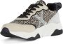 Munich Leren Wave Sneakers met Glitterdetails Beige Dames - Thumbnail 2