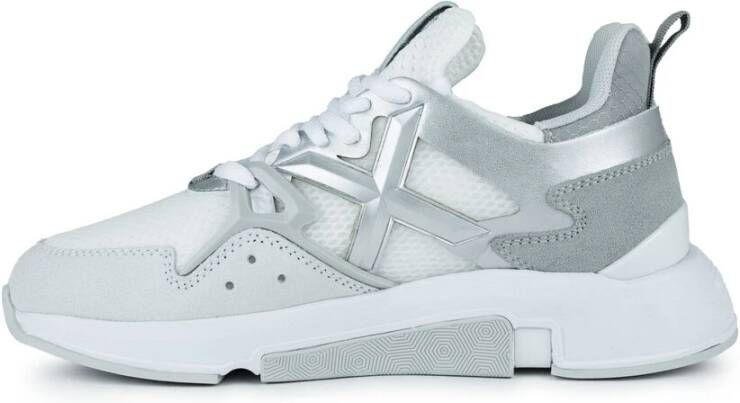 Munich Modulaire Sneaker Wit Zilver Gray Dames