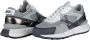 Munich Grijze Casual Textiel Sneakers met Rubberen Zool Multicolor Dames - Thumbnail 2