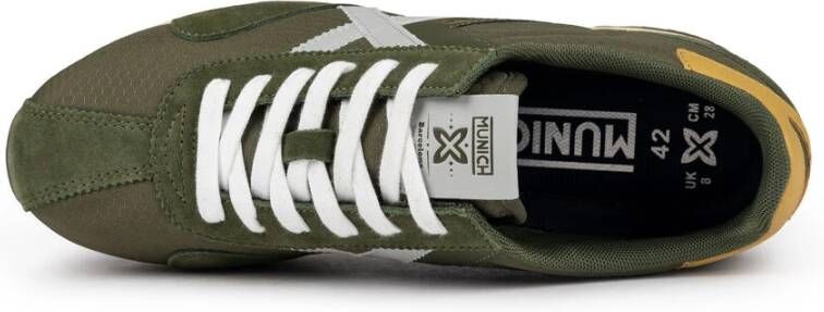 Munich Retro Caqui Sneaker Green Heren