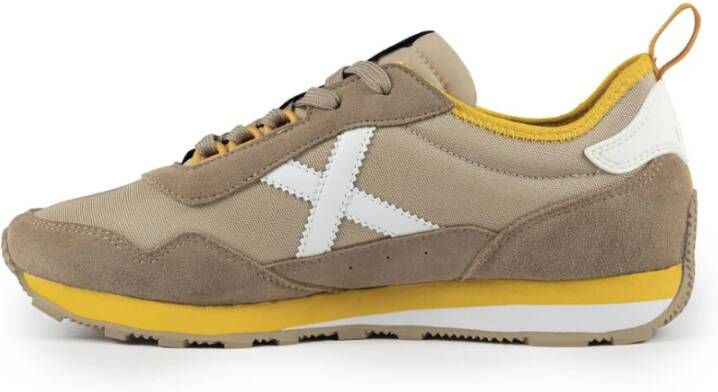 Munich Retrostijl Sneaker in Grijs Gray Heren