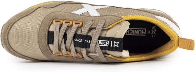 Munich Retrostijl Sneaker in Grijs Gray Heren