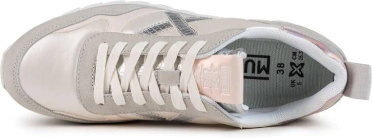 Munich Ripple Wit Grafisch Sportieve Sneaker Gray Dames