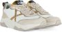 Munich Sneakers van leer en stof met eco-leer details White Dames - Thumbnail 4