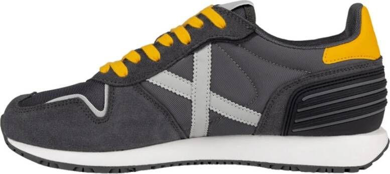 Munich Sportieve Grijze Textiel Sneakers Gray Heren