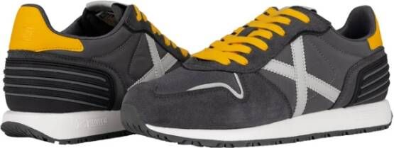 Munich Sportieve Grijze Textiel Sneakers Gray Heren