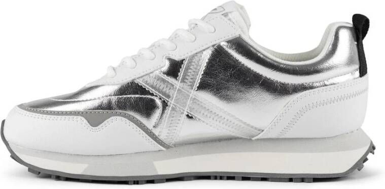 Munich Sportieve Modieuze Sneakers Zilver Next Gray Dames