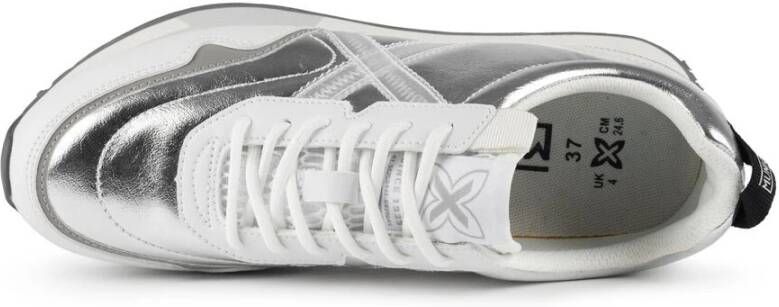 Munich Sportieve Modieuze Sneakers Zilver Next Gray Dames