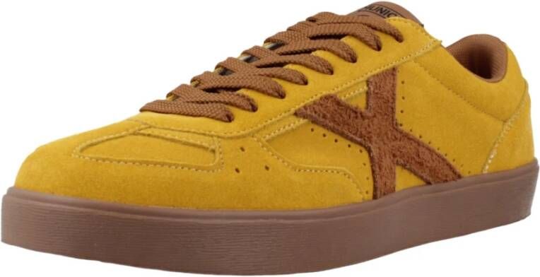 Munich Stijlvolle Sneakers voor Pauze Yellow Heren