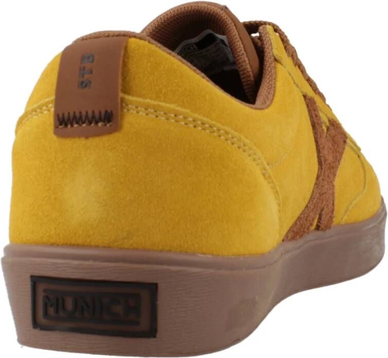 Munich Stijlvolle Sneakers voor Pauze Yellow Heren