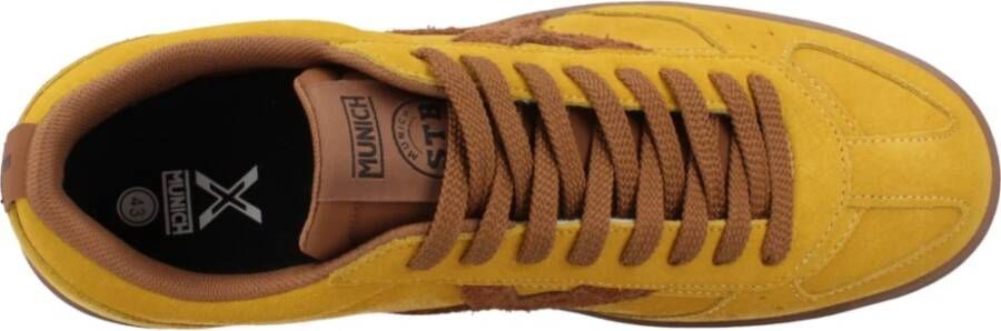 Munich Stijlvolle Sneakers voor Pauze Yellow Heren