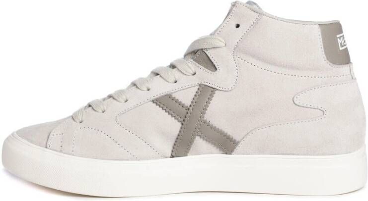 Munich Trendy Witte Mode Sneakers White Heren