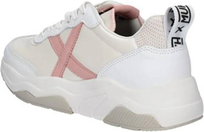 Munich Witte Leren Sneakers Wave White Dames