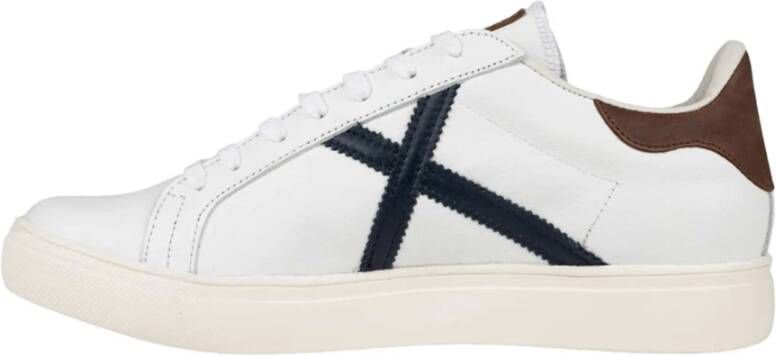 Munich Witte sportieve textielsneakers White Heren