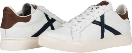 Munich Witte sportieve textielsneakers White Heren