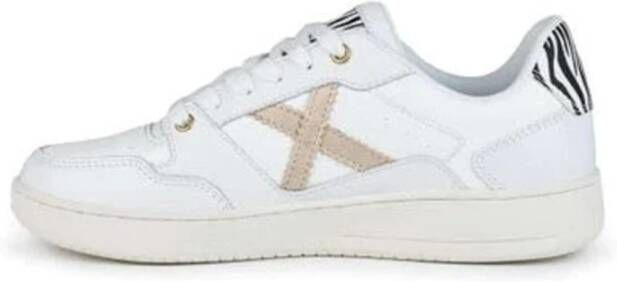 Munich Witte Zebra Sneakers White Dames