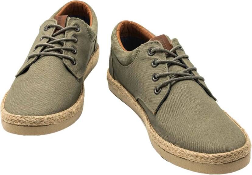 mustang Canver Sneakers Green Heren