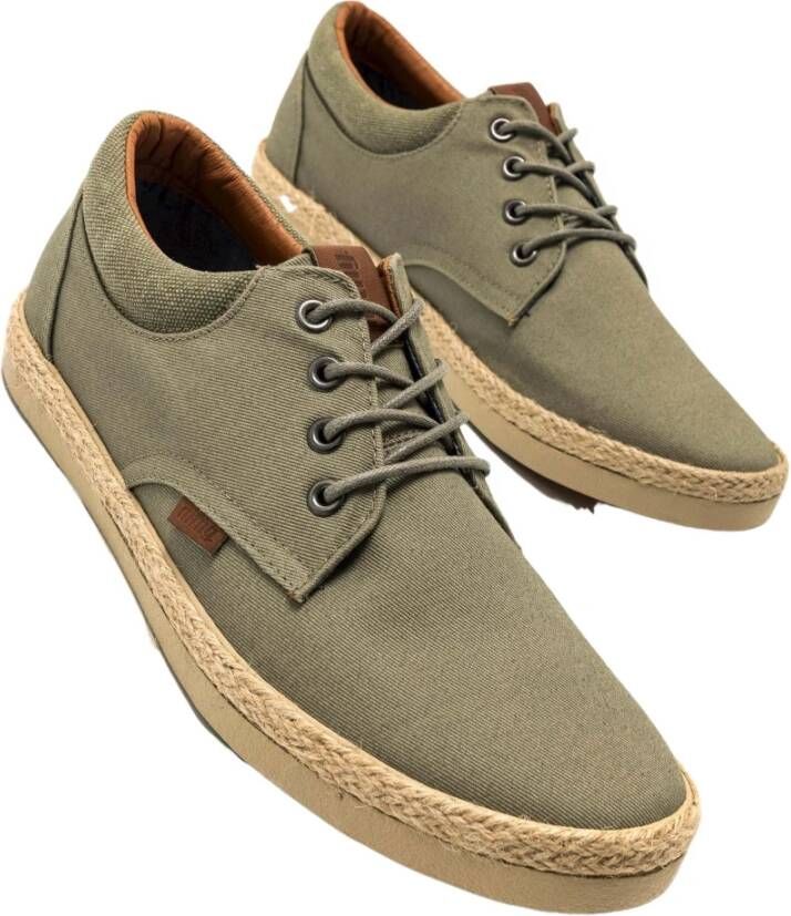 mustang Canver Sneakers Green Heren