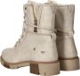 Mustang Ivoor Veterboot Beige Dames - Thumbnail 10