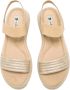 Mustang Katoenen sandalen Beige Dames - Thumbnail 3