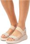 Mustang Katoenen sandalen Beige Dames - Thumbnail 5