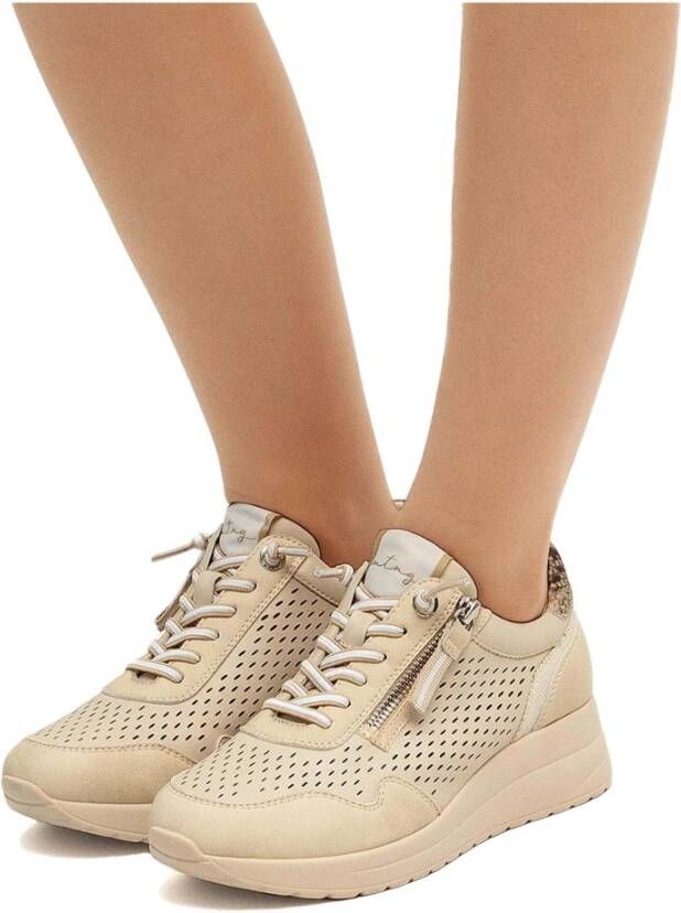 mustang Lana-S Sneakers Beige Dames