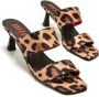 Mustang Leopardo sandalen met hak Brown Dames - Thumbnail 2