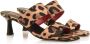 Mustang Leopardo sandalen met hak Brown Dames - Thumbnail 5