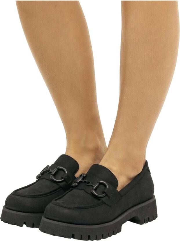 mustang Loafers Black Dames