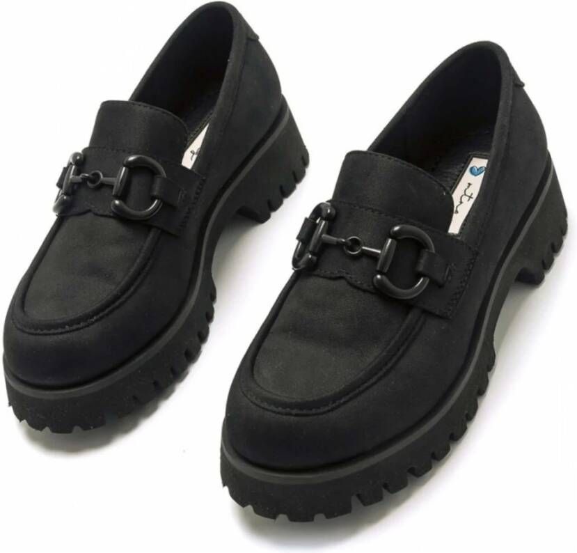 mustang Loafers Black Dames