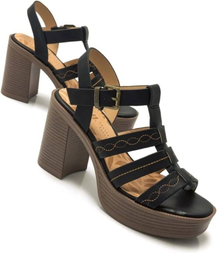 mustang NEW 67 Heeled sandals Black Dames