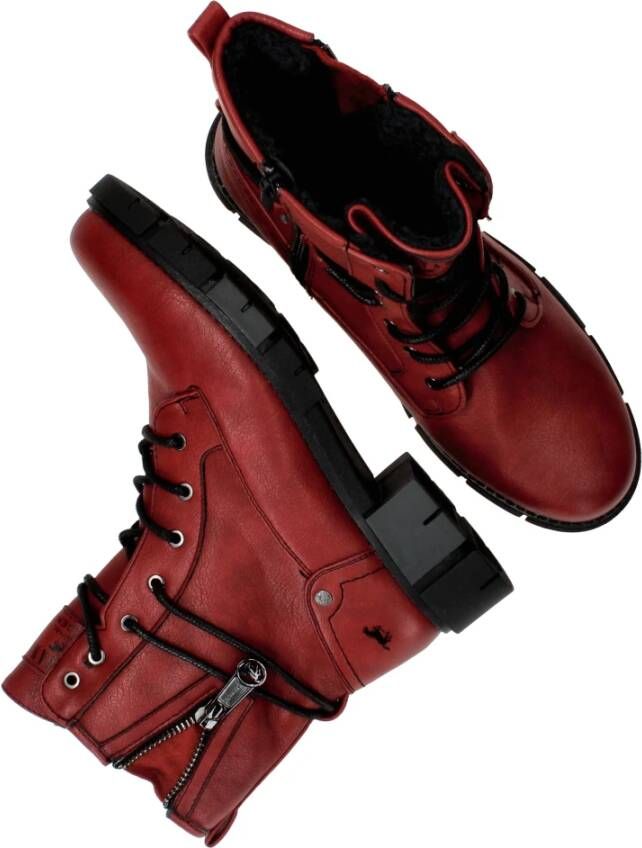 mustang Rode Veterboot Red Dames